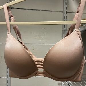 Soma Blush Pink Smooth Push-Up Bra with Strappy Center